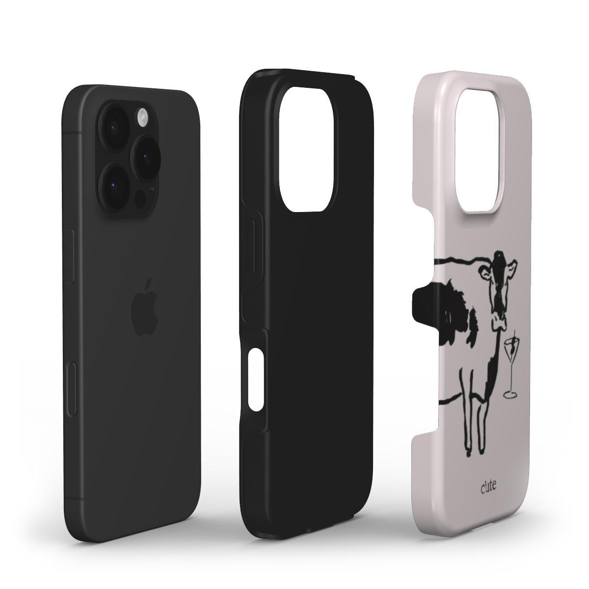 Moo-tini phone case