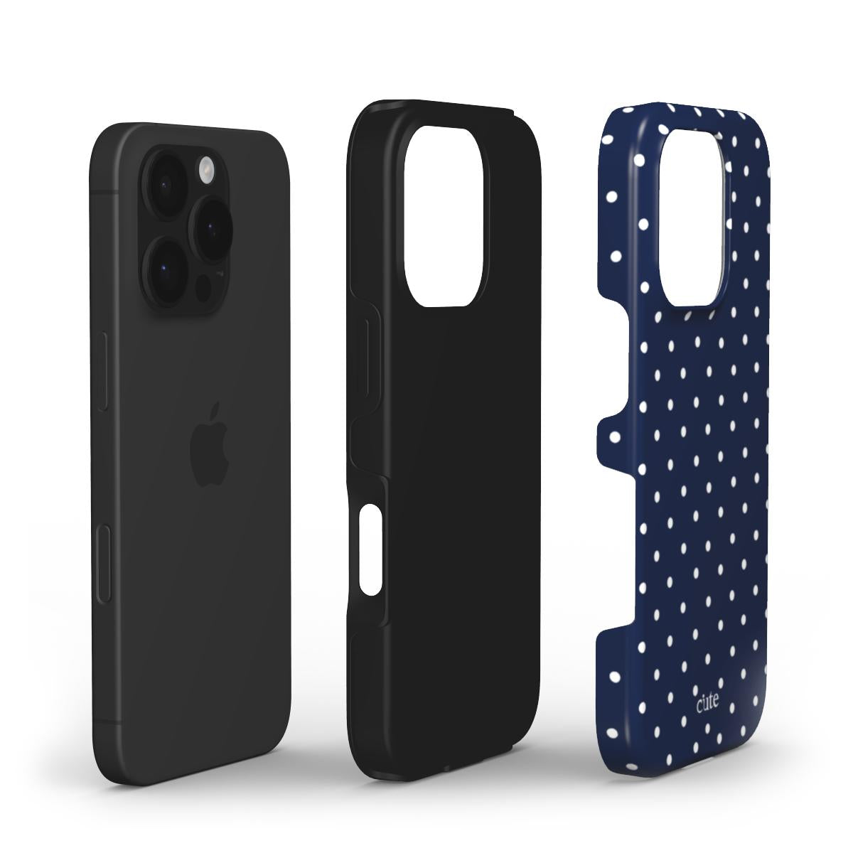 Navy Dots phone case