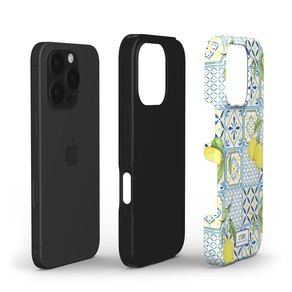 Lemon Tiles phone case