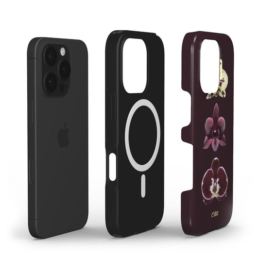 Burgundy Bloom Magsafe phone case