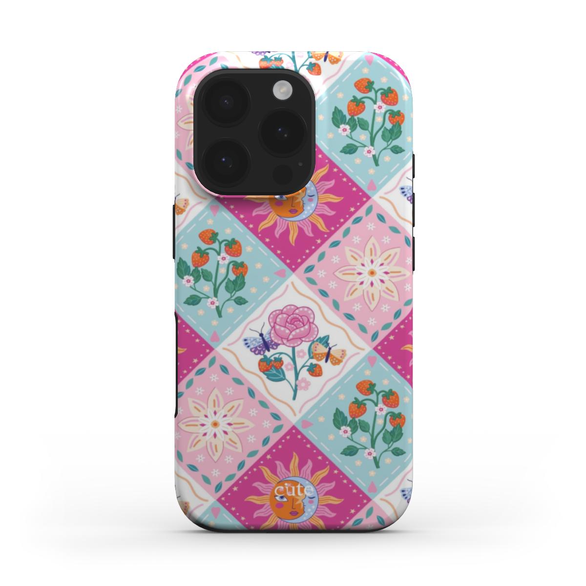 Strawberry Sun magsafe phone case