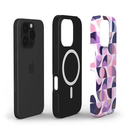 Lavender Circles magsafe phone case