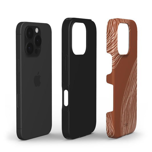 Terracotta Lines phone case