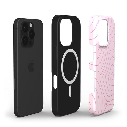 Pink Contour magsafe phone case