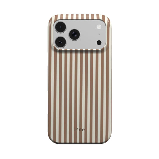 Latte Pinstripe magsafe phone case