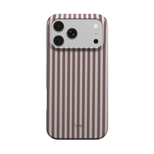 Mauve Pinstripe magsafe phone case