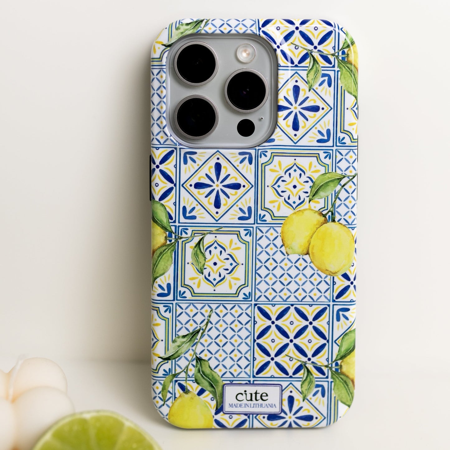 Lemon Tiles Magsafe phone case