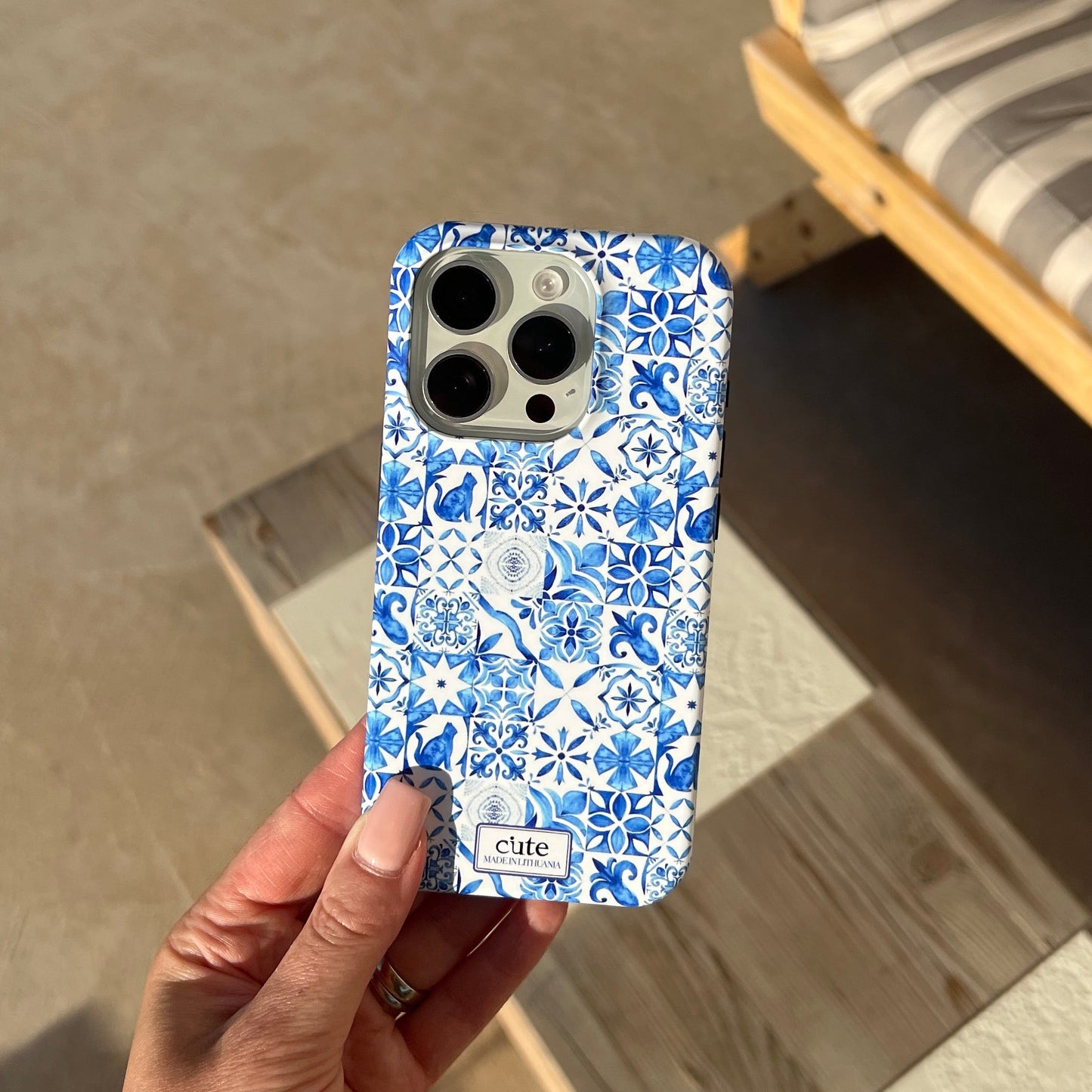 Santorini Tiles Magsafe phone case