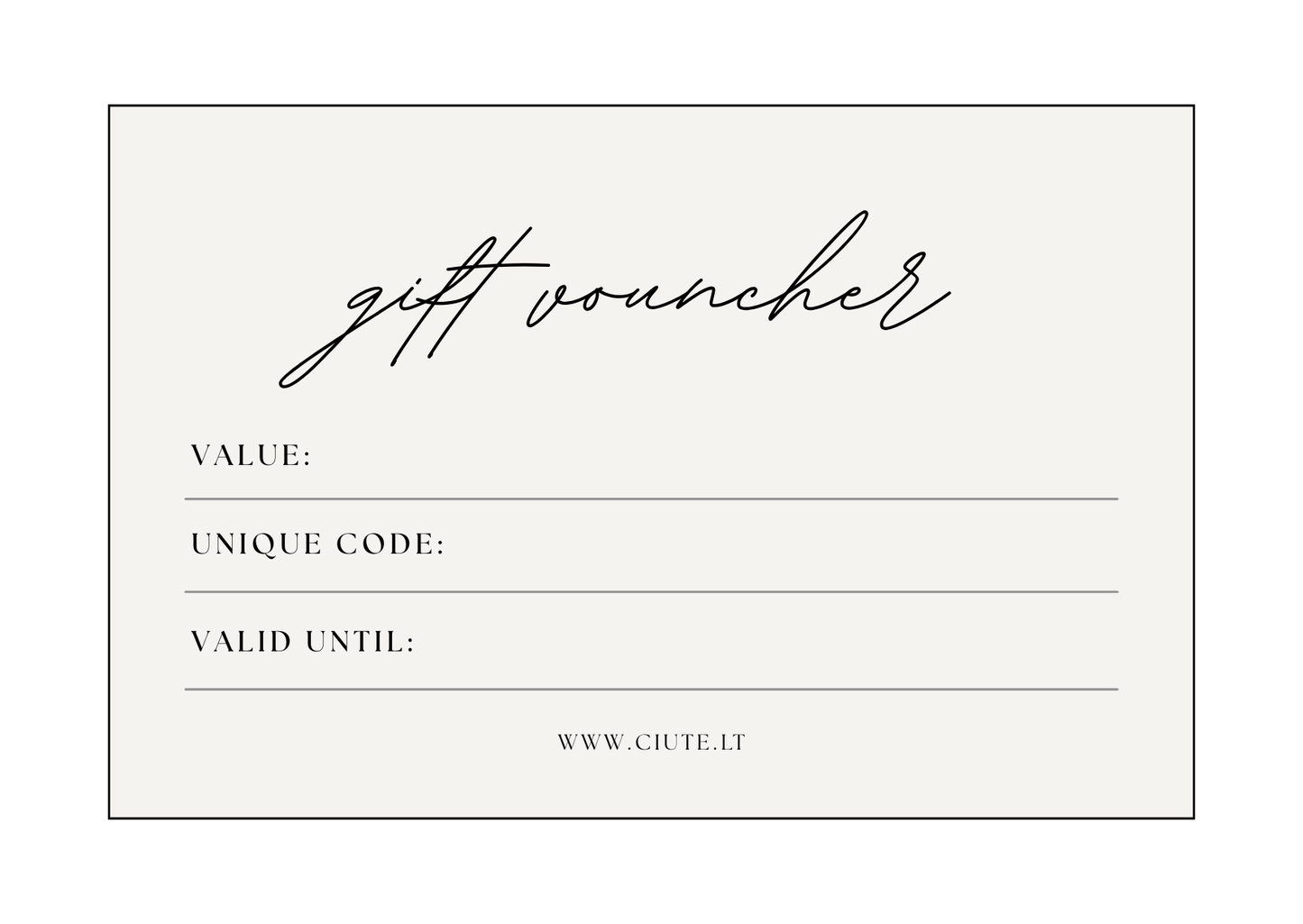 Skaitmeninis dovanų kuponas