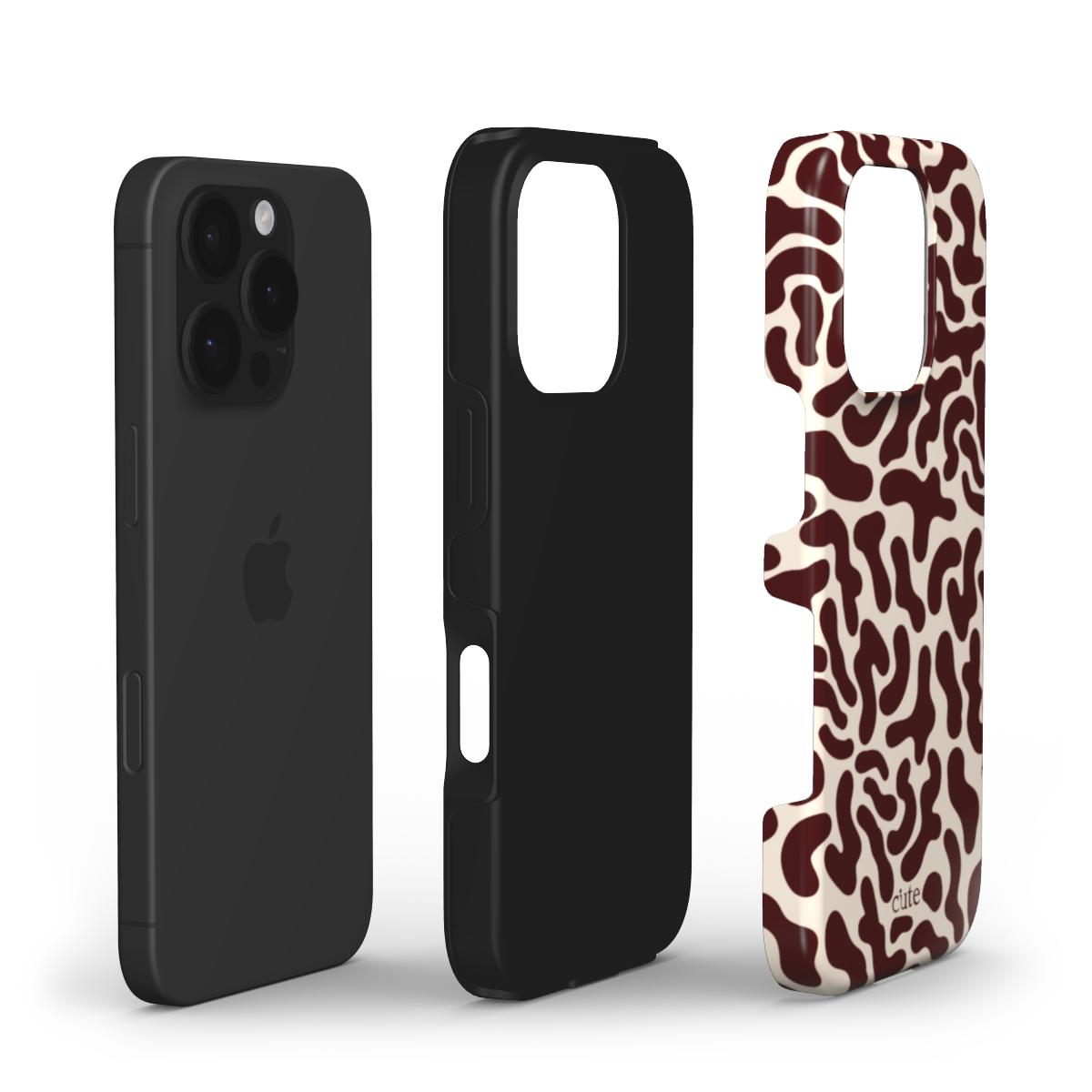 Burgundy Elegance phone case