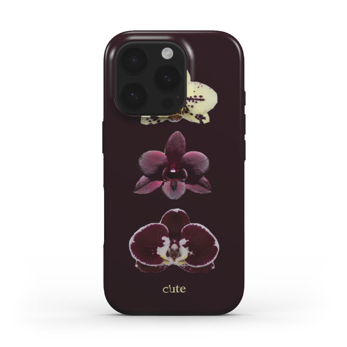 Burgundy Bloom phone case