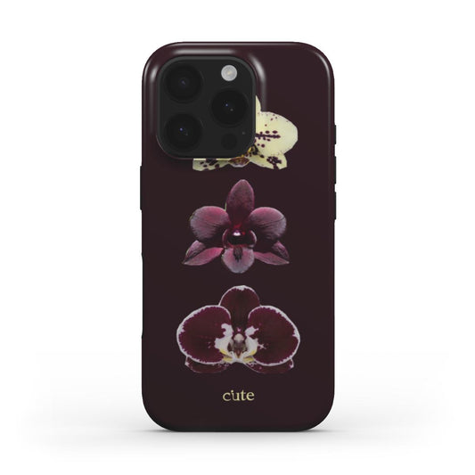 Burgundy Bloom phone case