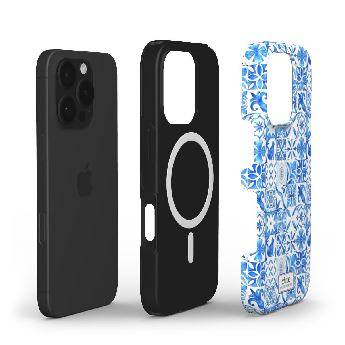 Santorini Tiles Magsafe phone case