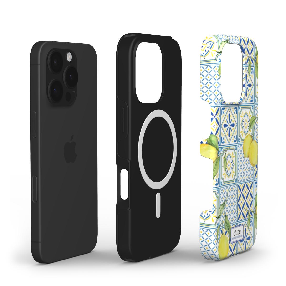 Lemon Tiles Magsafe phone case