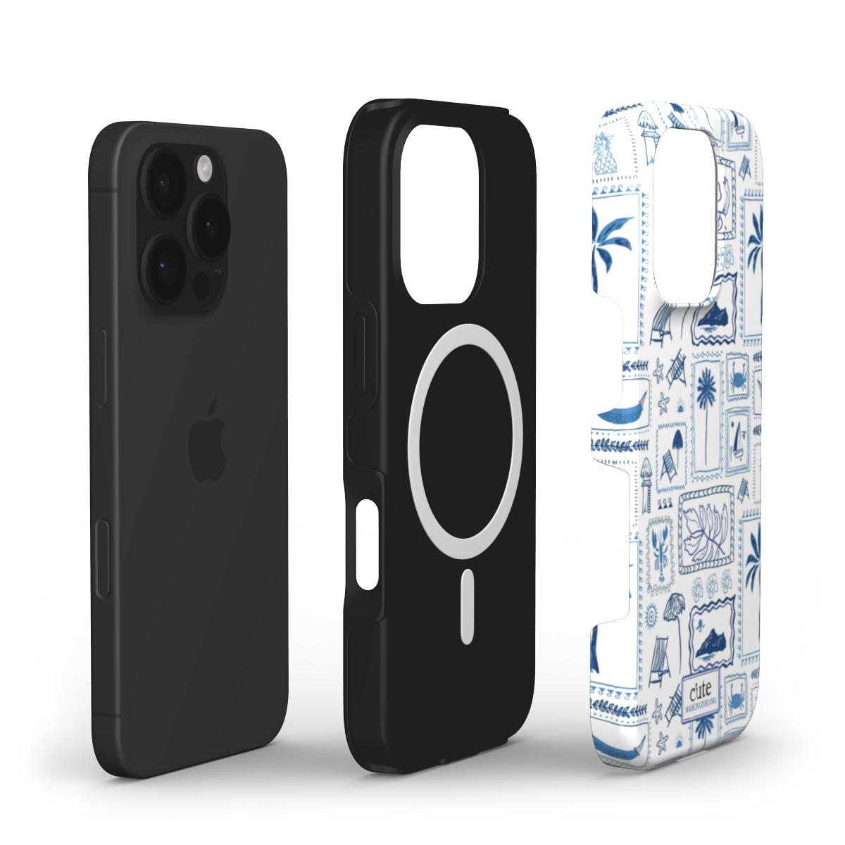 Santorini Blue Magsafe phone case