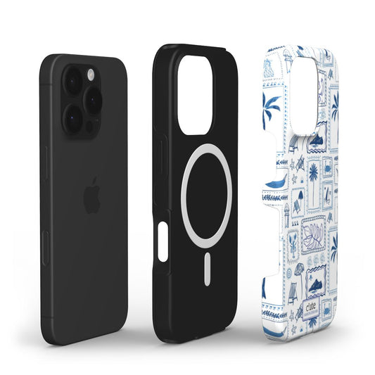 Santorini Blue Magsafe phone case