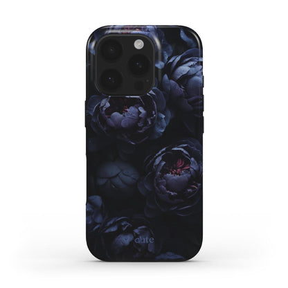 Midnight Peony magsafe phone case