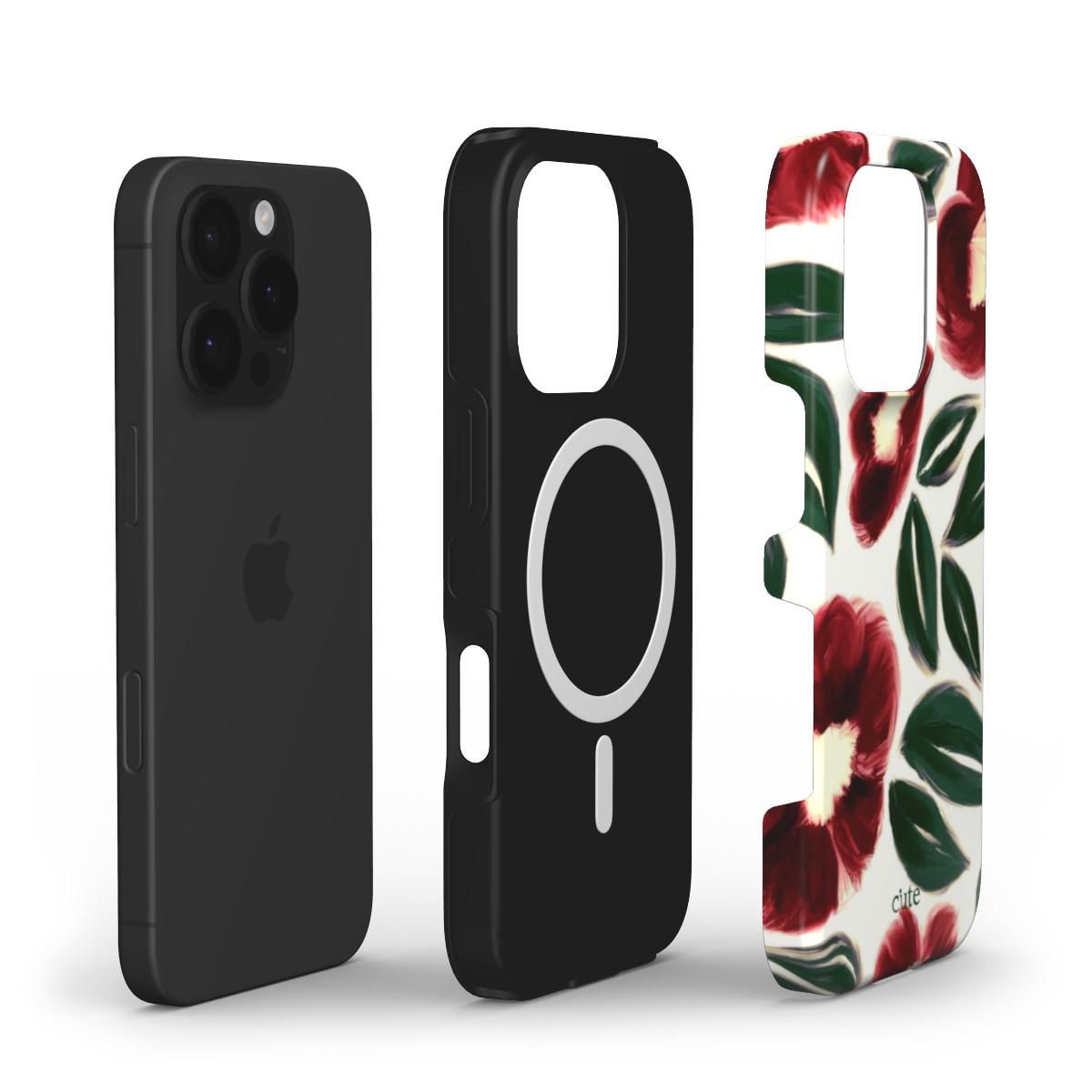 Winter Bloom magsafe phone case