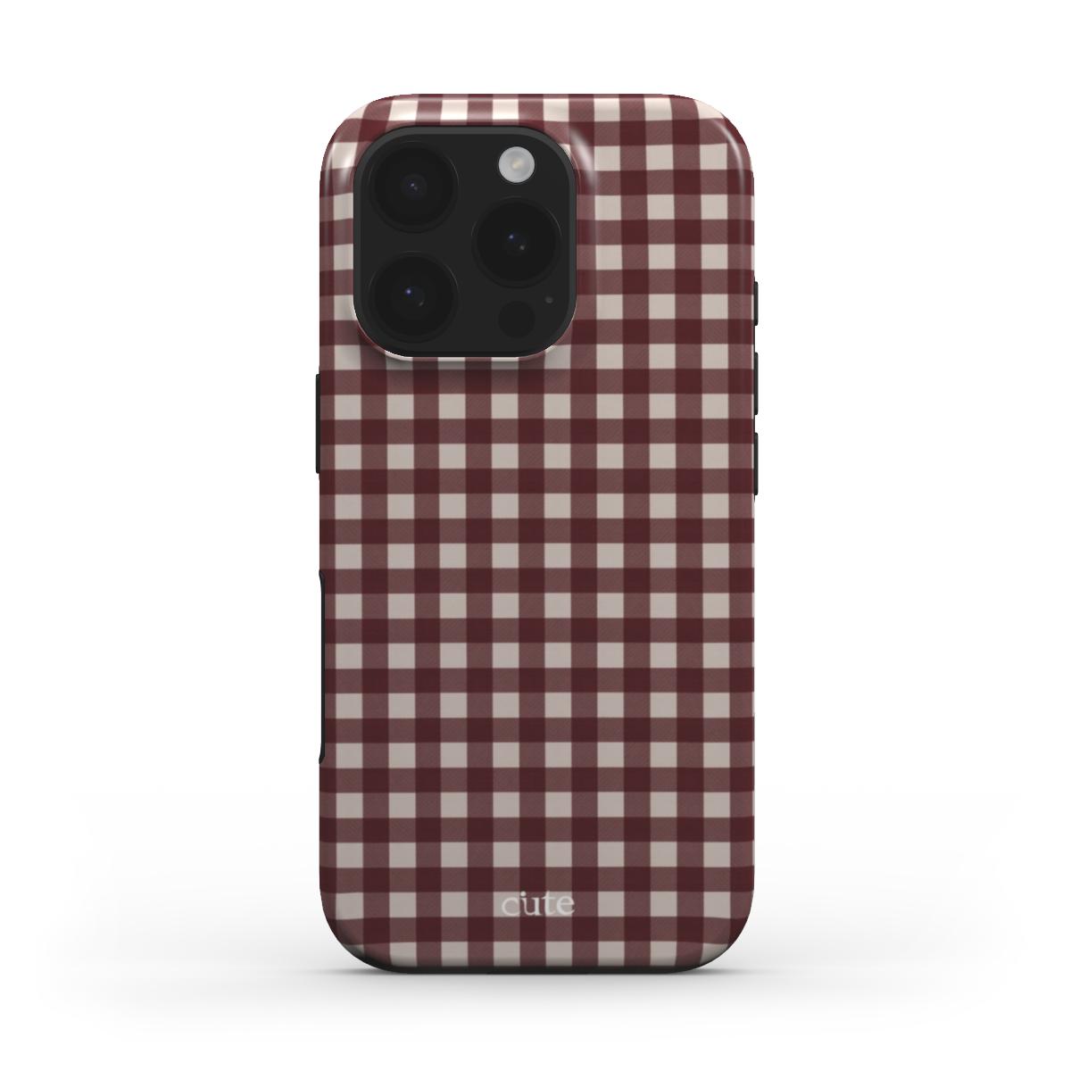 Winter Check phone case