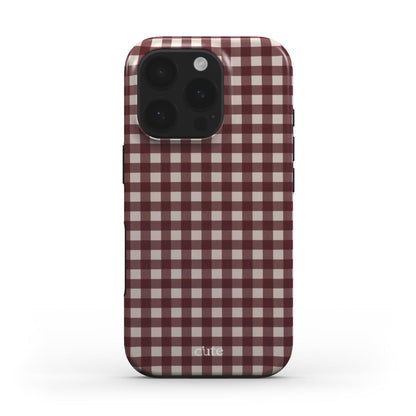 Winter Check phone case