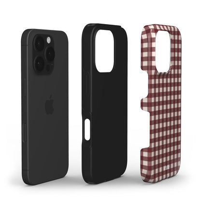 Winter Check phone case