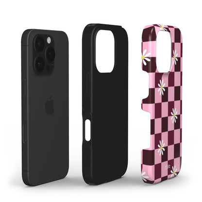 Cherry Checker Bloom phone case