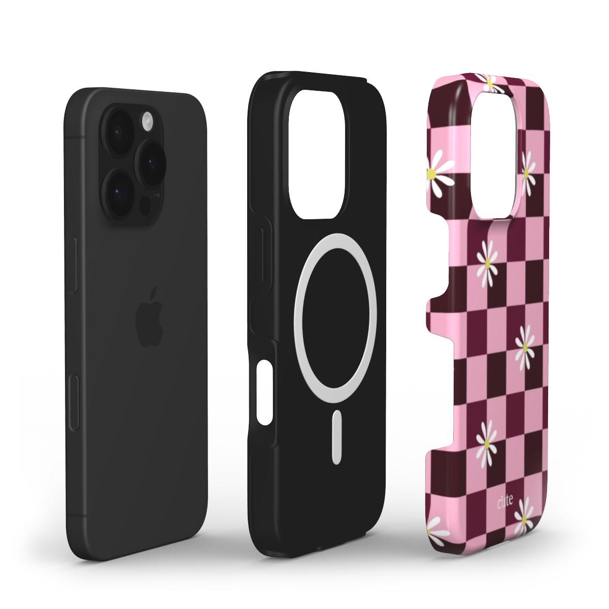 Cherry Checker Bloom magsafe phone case