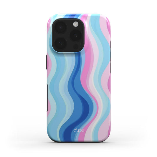 Pastel Waves phone case