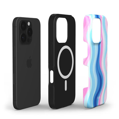 Pastel Waves magsafe phone case