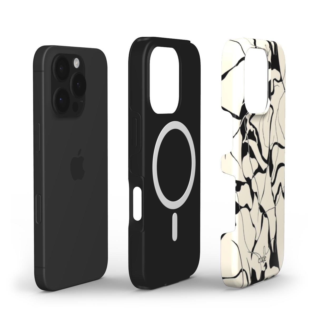 Ink Marble magsafe phone case