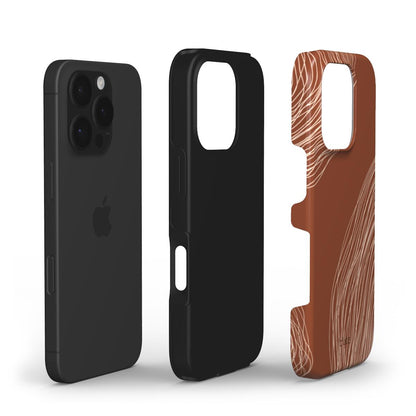 Terracotta Lines phone case