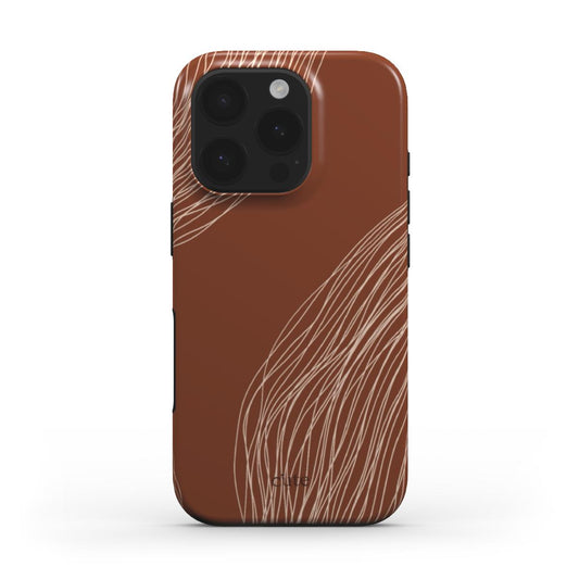 Terracotta Lines magsafe phone case