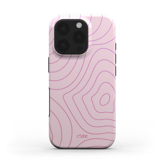 Pink Contour magsafe phone case