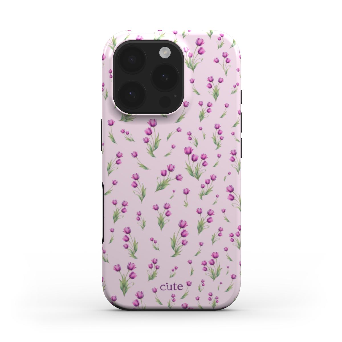 Pink Tulip Garden phone case