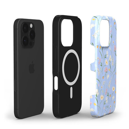 Sky Blue Wildflowers magsafe phone case