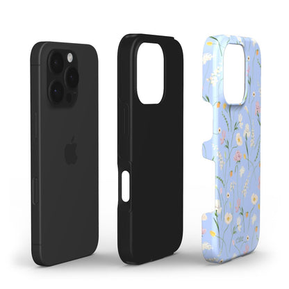 Sky Blue Wildflowers phone case