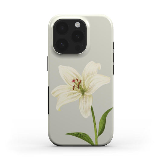 Elegant White Lily phone case