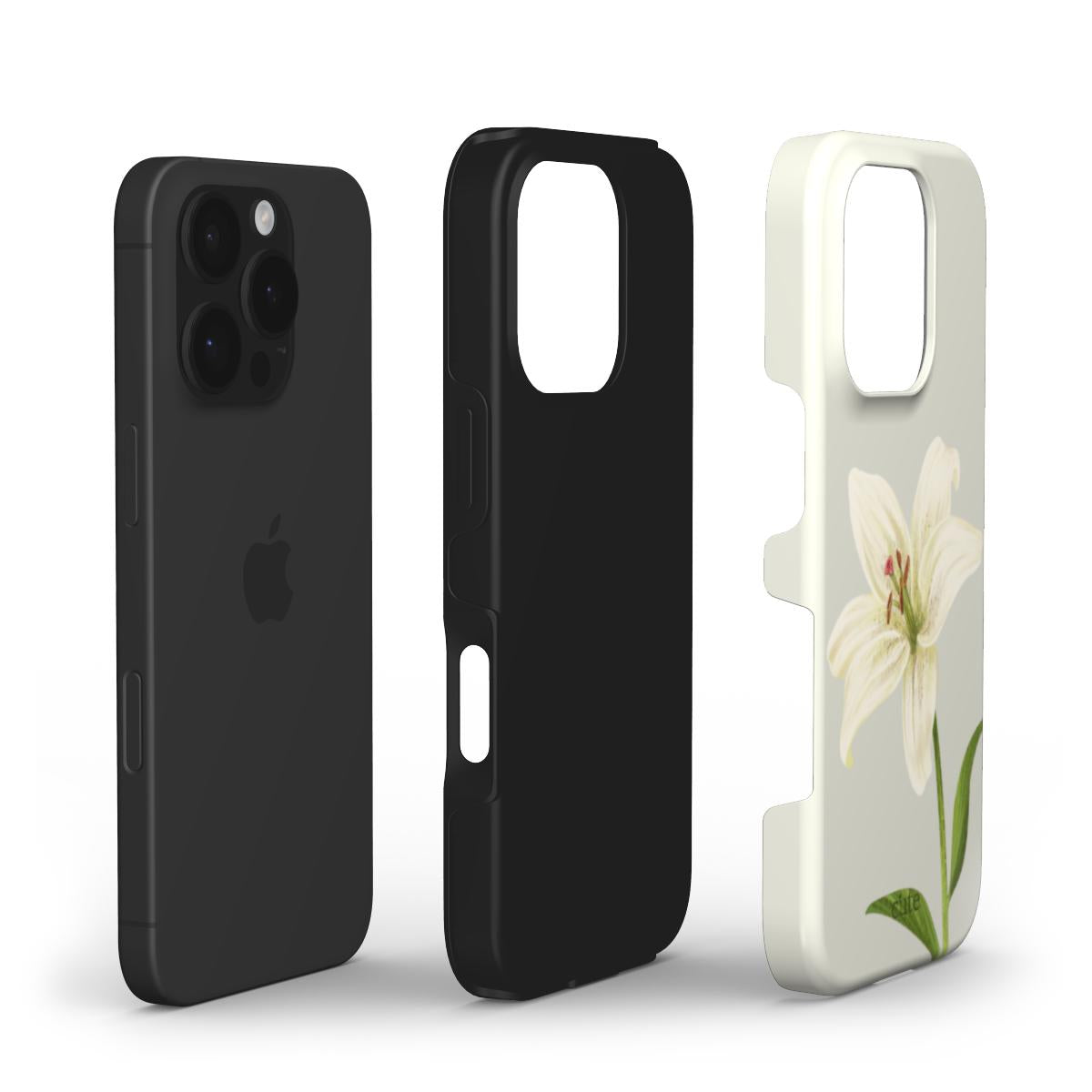 Elegant White Lily phone case