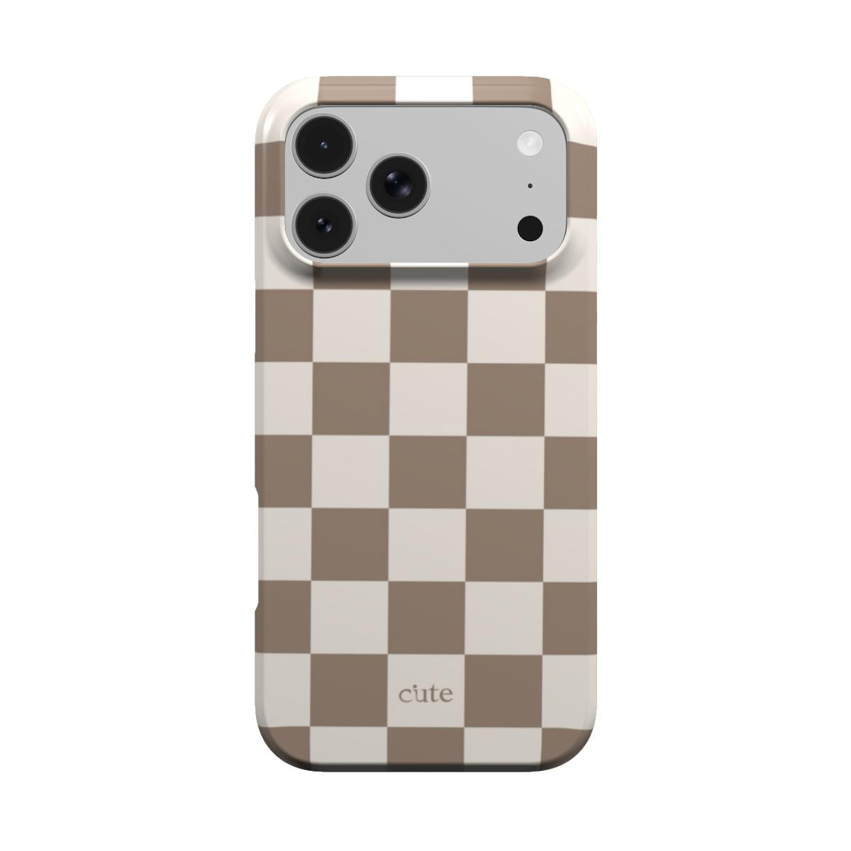 Latte check phone case