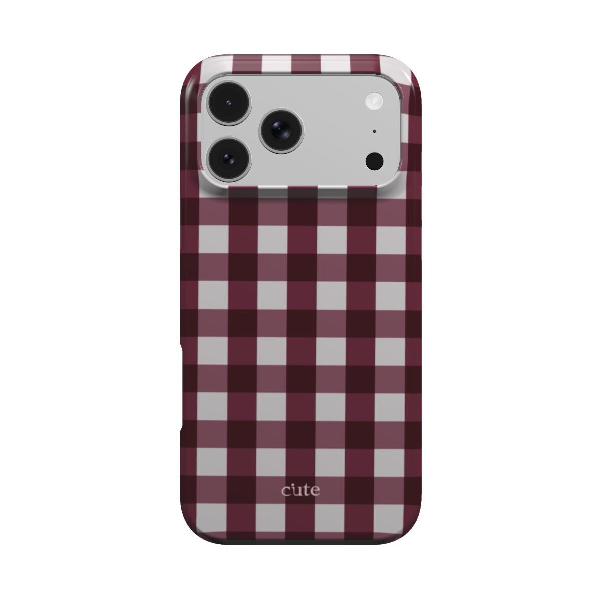 Merlot Check magsafe phone case