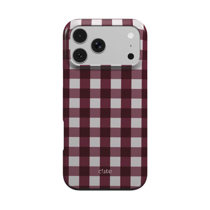 Merlot Check magsafe phone case