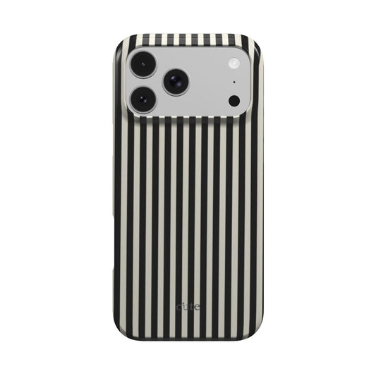 Noir Pinstripe phone case