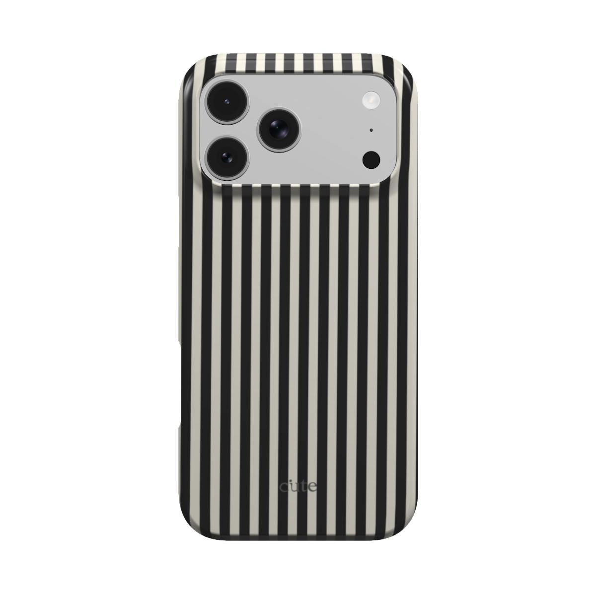 Noir Pinstripe magsafe phone case