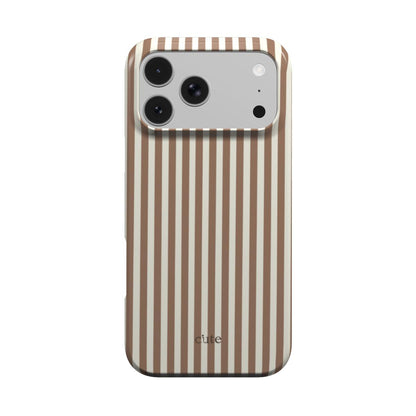 Latte Pinstripe magsafe phone case