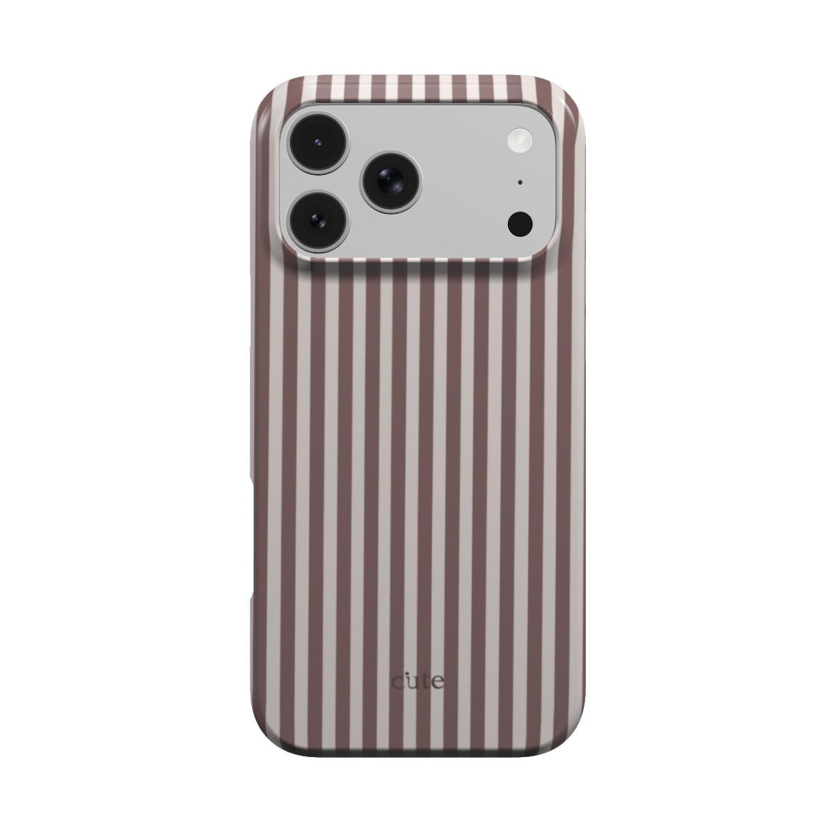 Mauve Pinstripe magsafe phone case