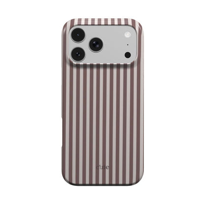 Mauve Pinstripe magsafe phone case
