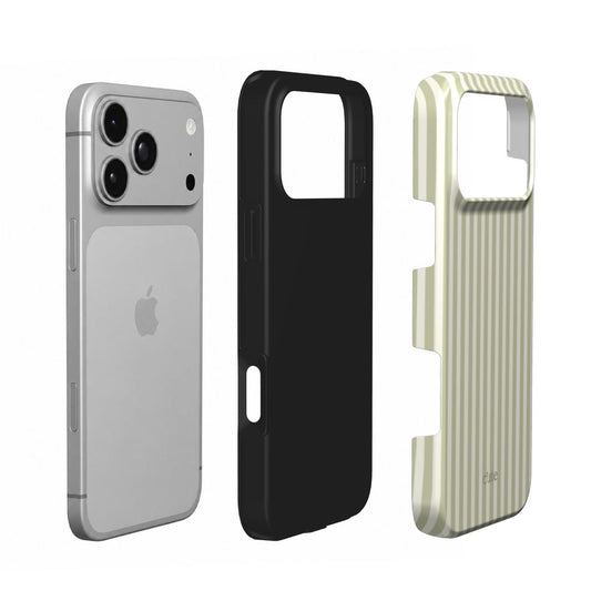 Sage Pinstripe phone case