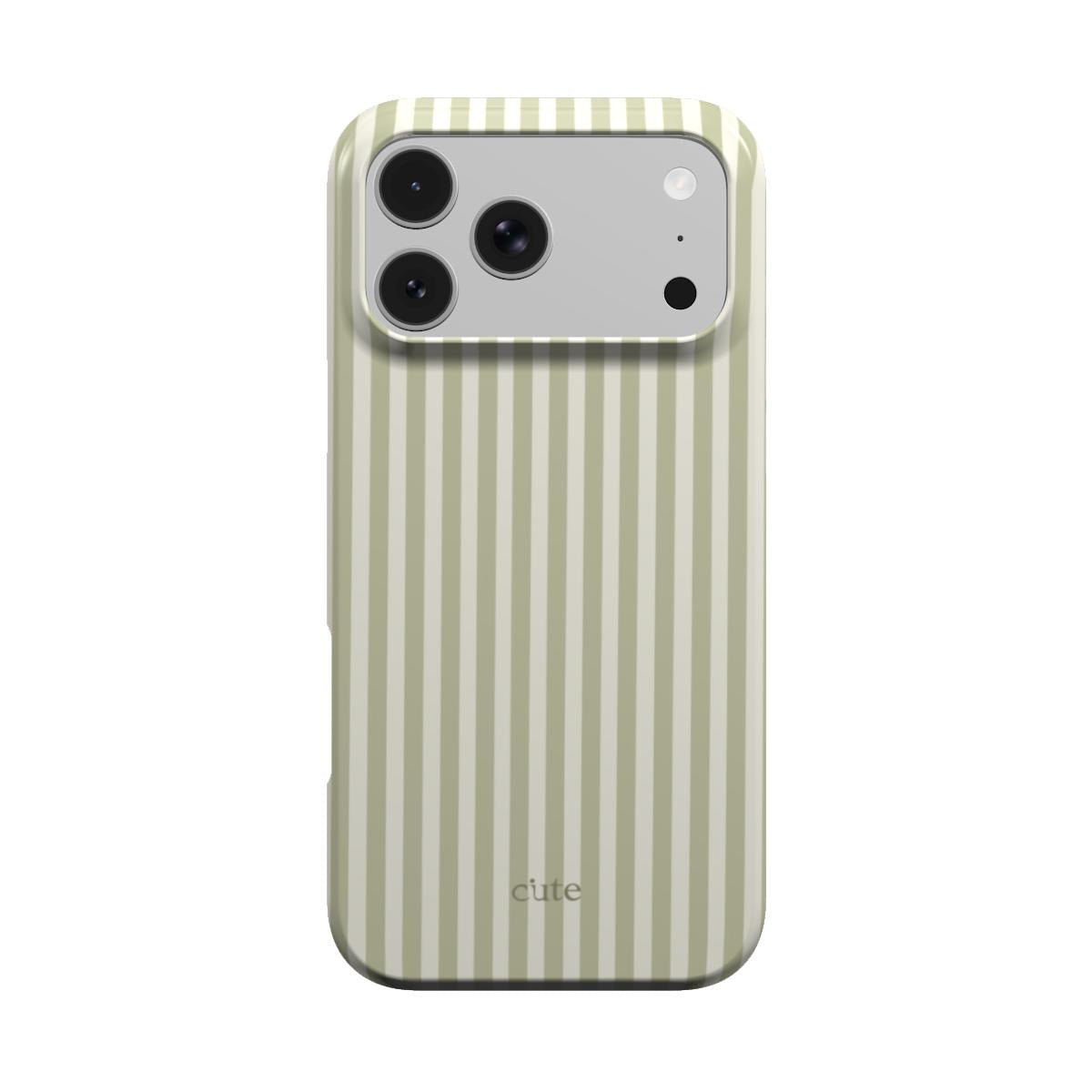 Sage Pinstripe magsafe phone case