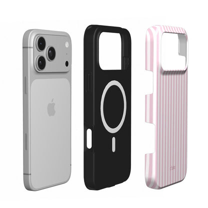 Light Pink Stripes magsafe phone case