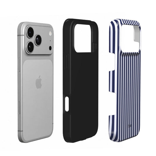 Navy Pinstripe phone case